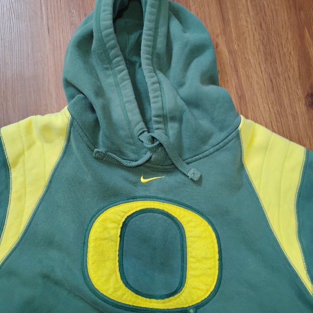 Vintage Y2K Nike Oregon Ducks Hoodie Sweatshirt Mid Swoosh Travis Scott